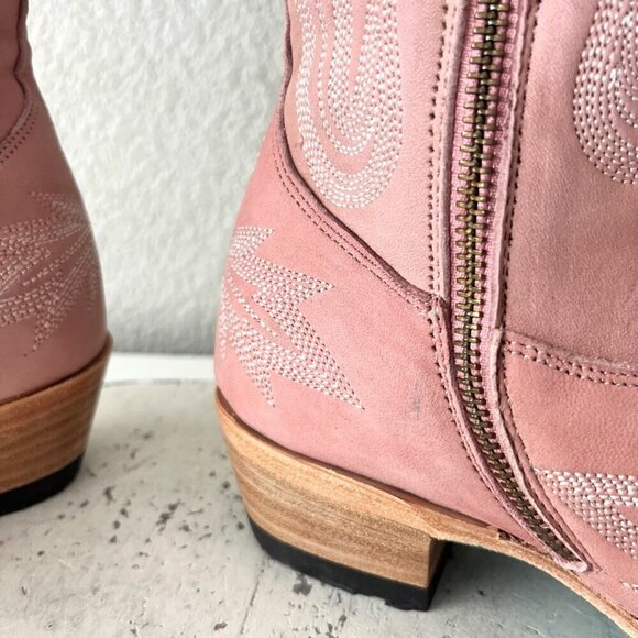 Lane LEXINGTON Over the Knee Womens Cowboy Boots 7.5 Pink Western Cowgirl Tall - Picture 11 of 16